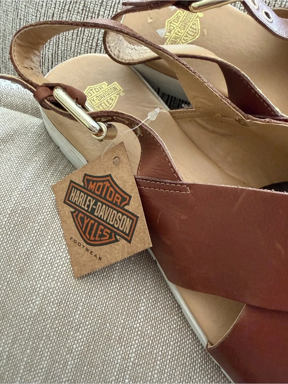 Harley-Davidson brown leather